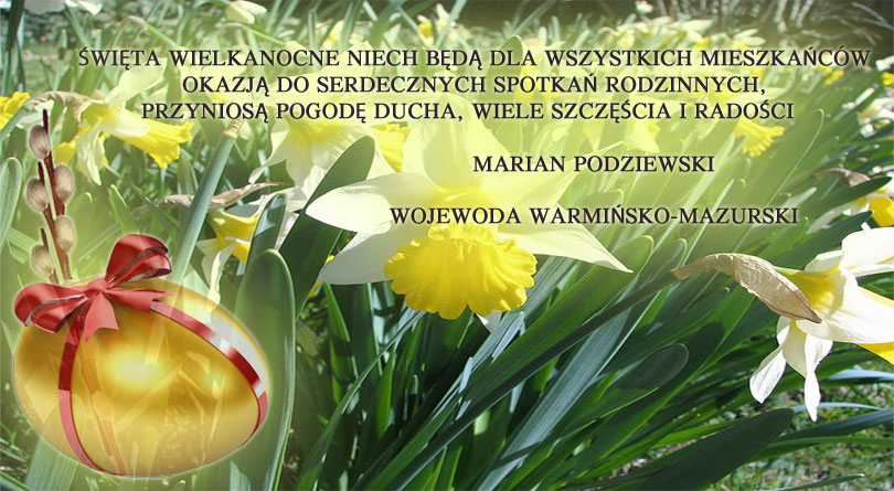 Zdjęcie numer 1 w artykule: Życzenia Świąteczne od Wojewody Warmińsko-Mazurskiego Mariana Podziewskiego
